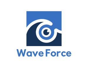 Tsunami - Sea Wave Eye logo design