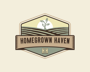 Organic Produce Homestead logo design