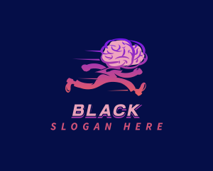 Running - Running Brain Psychology logo design