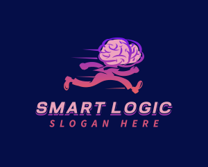 Running Brain Psychology logo design