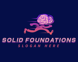 Brain - Running Brain Psychology logo design