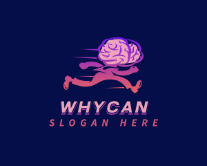 Running - Running Brain Psychology logo design