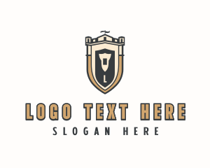 Investment - Medieval Security Shield logo design