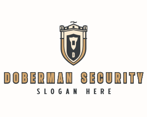 Medieval Security Shield logo design