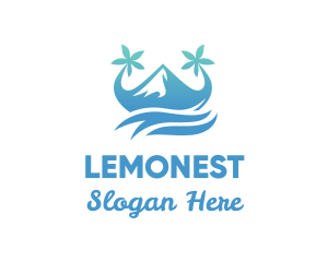 Vacation - Sea Island Mountain logo design