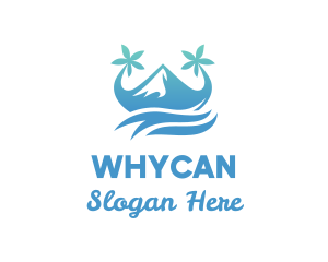 Vacation - Sea Island Mountain logo design