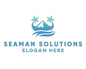 Sea Island Mountain logo design