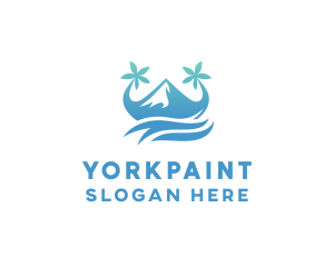 Sea Island Mountain logo design