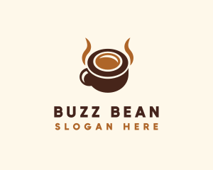 Caffeine - Coffee Cup Cafe logo design