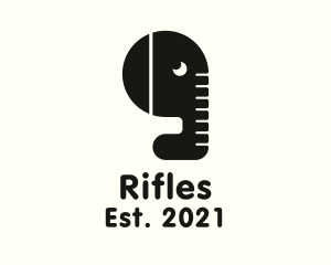 Writer - Elephant Ruler Quotation logo design