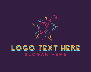 Party Rental - Balloon Party Venue logo design