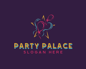 Balloon Party Venue logo design