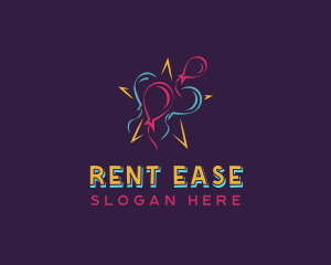 Balloon Party Venue logo design