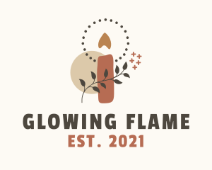 Boho Candle Decoration  logo design