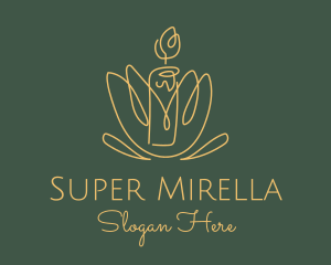 Spiritual - Spiritual Meditation Candle logo design