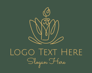 Spiritual - Spiritual Meditation Candle logo design