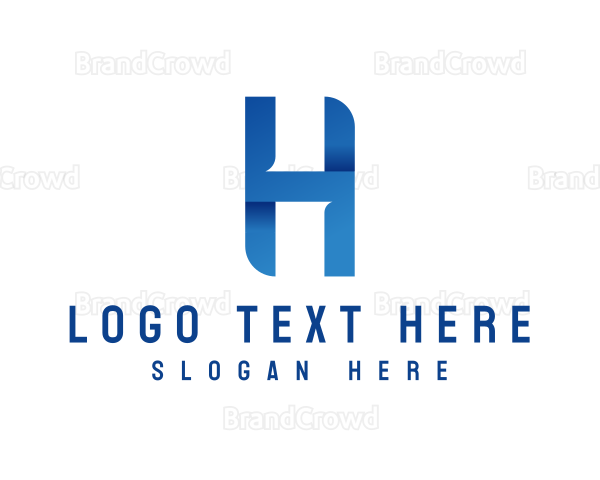 Modern Digital Letter H Logo