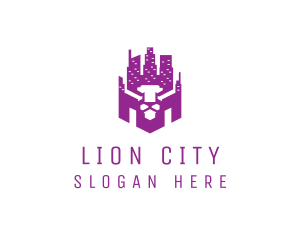 Lion Urban City logo design