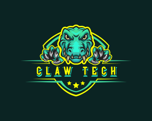 Claw - Crocodile Claw Shield logo design