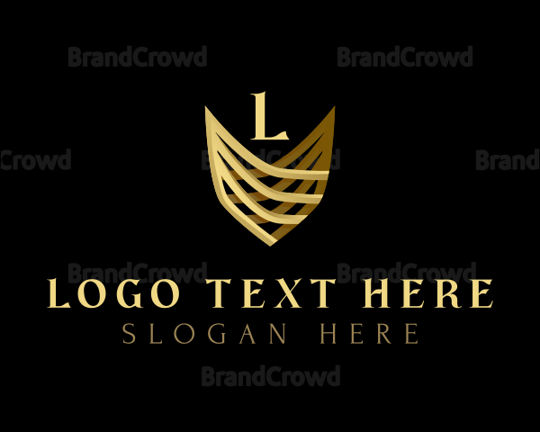 Golden Shield Royalty Logo