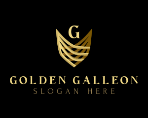 Golden Shield Royalty logo design