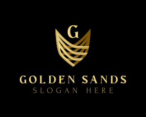 Golden Shield Royalty logo design