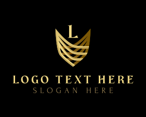 Golden - Golden Shield Royalty logo design