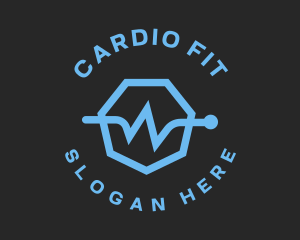Cardio - Hexagon Health Lifeline logo design
