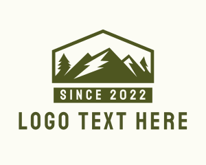 Hills - Outdoor Mountain Campsite logo design