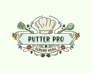 Chef Kitchen Restaurant logo design