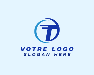 Marketing - Fast Technology Letter T logo design