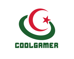 Muslim - Modern Algeria Flag logo design