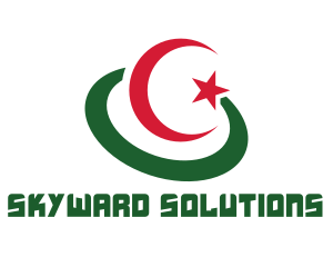 Modern Algeria Flag logo design