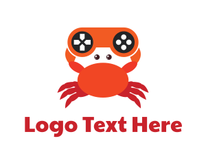 Controller - Gaming Controller Crab logo design