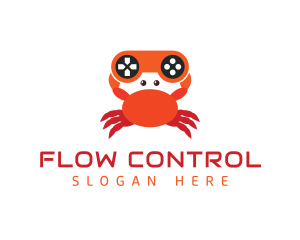 Gaming Controller Crab logo design