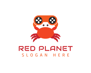 Gaming Controller Crab logo design