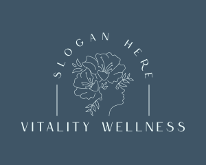 Organic Wellness Flower logo design