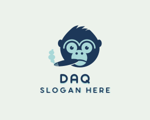 Cigarette - Smoking Cigar Monkey logo design