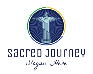 Pilgrimage - Brazil Christ Statue logo design