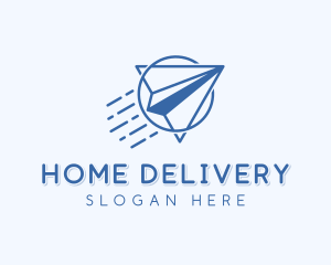 Logistics Courier Airplane logo design