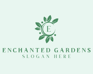 Leaves Nature Garden logo design