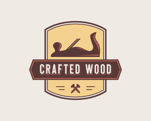 Wood Planer Carpentry logo design