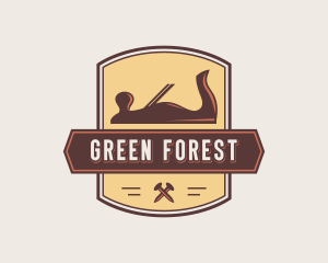 Wood Planer Carpentry logo design