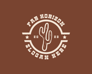 Far - Western Cactus Restaurant logo design