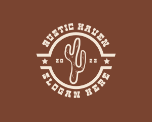 Western Cactus Restaurant logo design