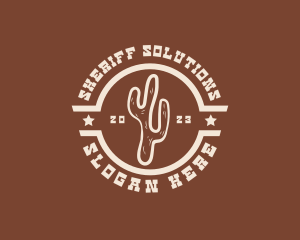 Western Cactus Restaurant logo design