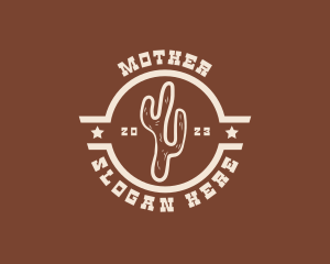 Ranch - Western Cactus Restaurant logo design