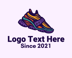 Kicks - Colorful Hiking Sneakers logo design