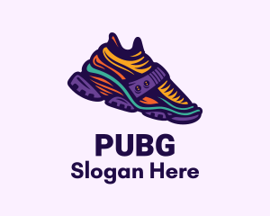 Colorful Hiking Sneakers Logo