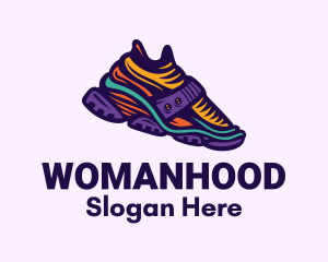 Colorful Hiking Sneakers Logo